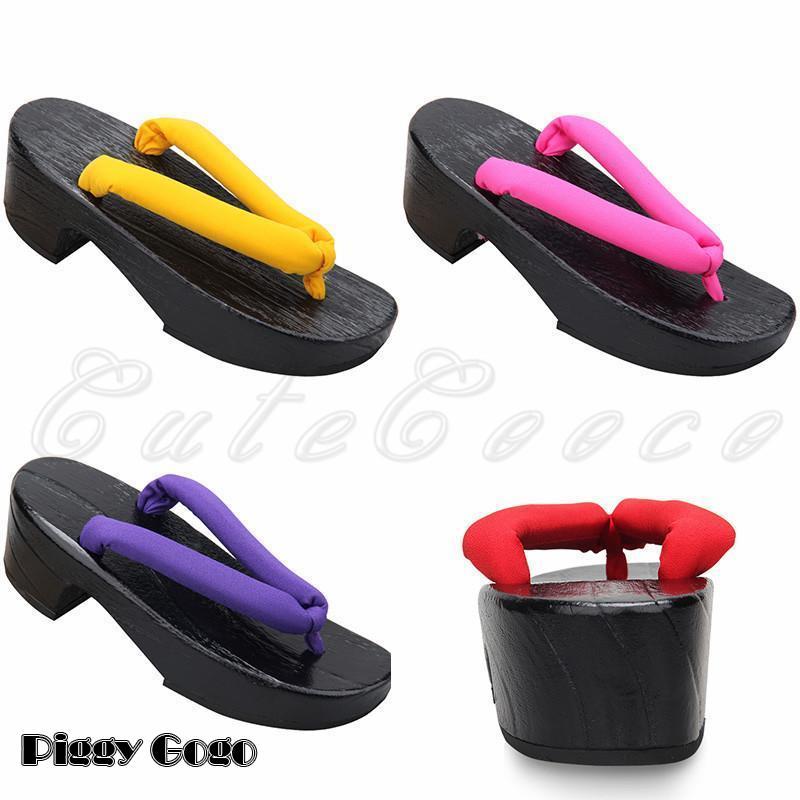 下駄 レディース 浴衣向け 厚底 和服 夏用 スリッパ サンダル 無地 カラー豊富 ピドヒール 靴 シューズ 和装小物 花火大会 夏祭り きれいめ おしゃれ - 画像 (9)