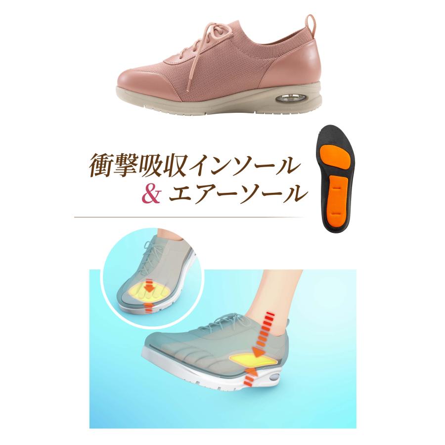 プライムダイレクト 靴 あとりえOKADA あとりえおかだ 幅広 甲高 5E シューズ メンズ レディス 履きやすい オールフィットシューズ 2足セットあとりえ岡田 外反母趾 内反小趾 楽 - 画像 (5)