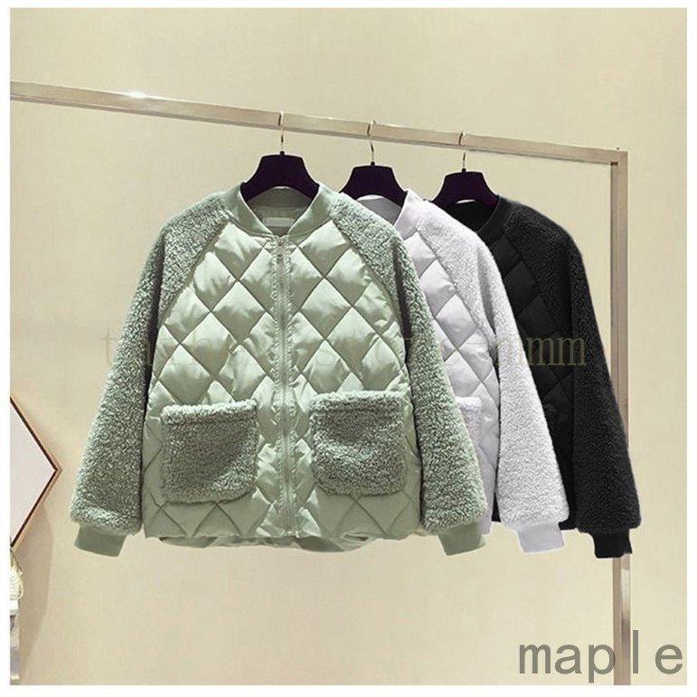 コート 中綿コート レディース キルティングコート エコボア切り替えジャケット 秋冬 40代 カジュアル もこもこショット丈 オーバー 学生アウター - 画像 (6)