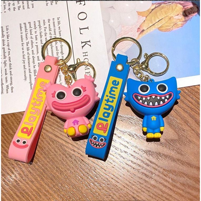 2点セット ハギーワギー キーホルダー ポピープレイタイム 人気 おすすめ ピンク ブルー Poppy Playtime可愛い おしゃれ アクセサリー Huggy Wuggy - 画像 (3)