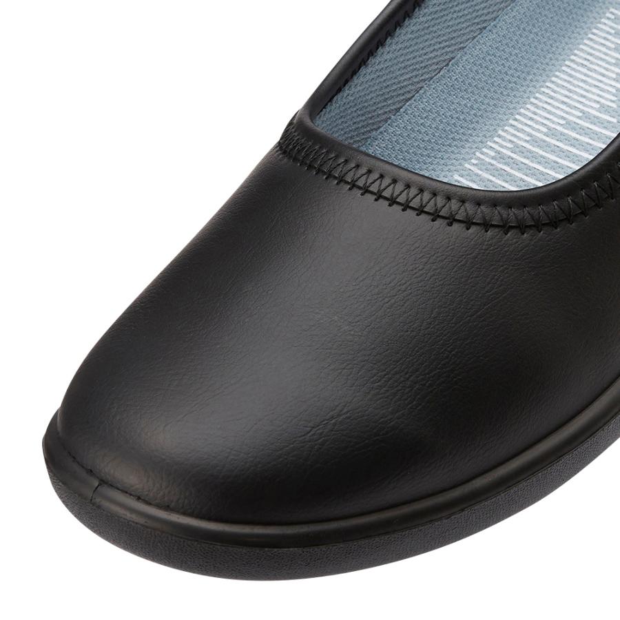 PANSY パンジー Pansy PNY2323 レディース カジュアルシューズ スリッポン 防水 屈曲性 歩きやすい 雨の日 晴雨兼用 ブラック 爆買 - 画像 (7)