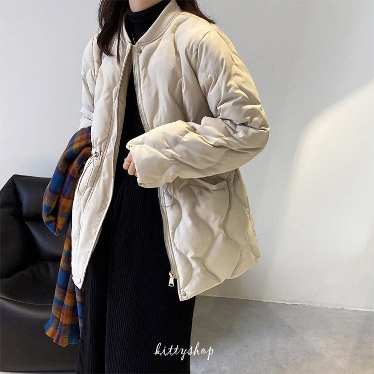 【タイムセール】中綿コート 中綿ジャケット レディース ミディアム丈 ダウンコー ダウンジャケット 防寒 暖かい 通勤 中綿 ダウンコート 20代 30代 40代 冬 - 画像 (7)