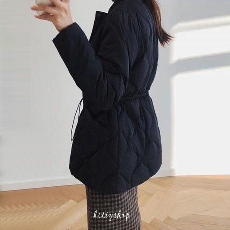 【タイムセール】中綿コート 中綿ジャケット レディース ミディアム丈 ダウンコー ダウンジャケット 防寒 暖かい 通勤 中綿 ダウンコート 20代 30代 40代 冬 - 画像 (9)