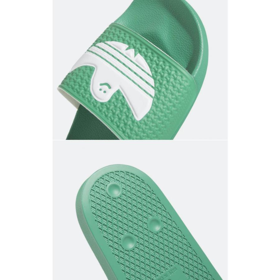 adidas Originals アディダス オリジナルス サンダル スリッパ SHMOOFOIL SLIDES HQ2033 MDG29 シュムーフォイル Green White グリーン ホワイト - 画像 (4)