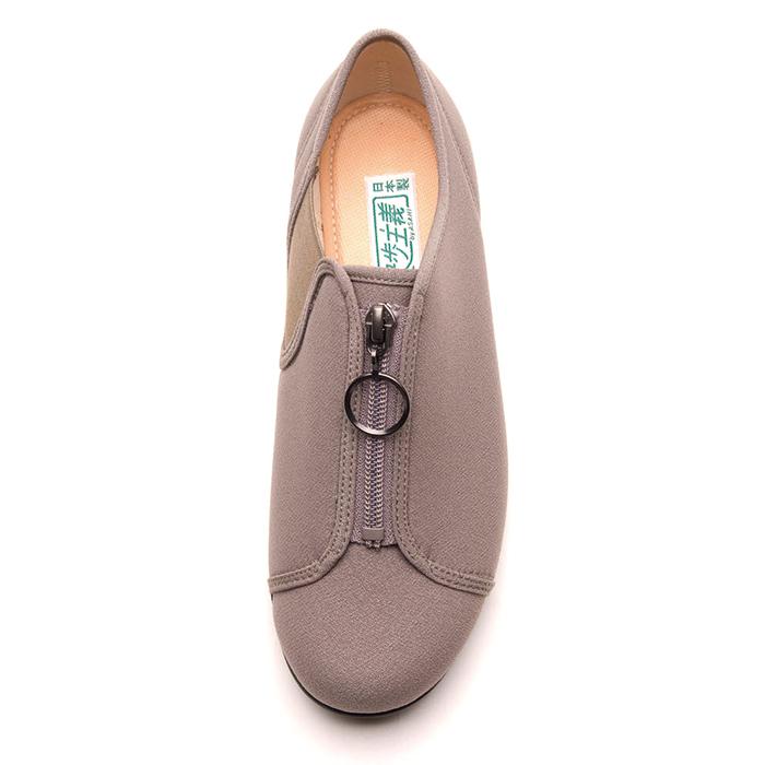 快歩主義 ギフト プレゼントレディース L176 サンドベージュ 幅広 3E 軽量 日本製 スリッポン 履きやすい 撥水 - 画像 (5)