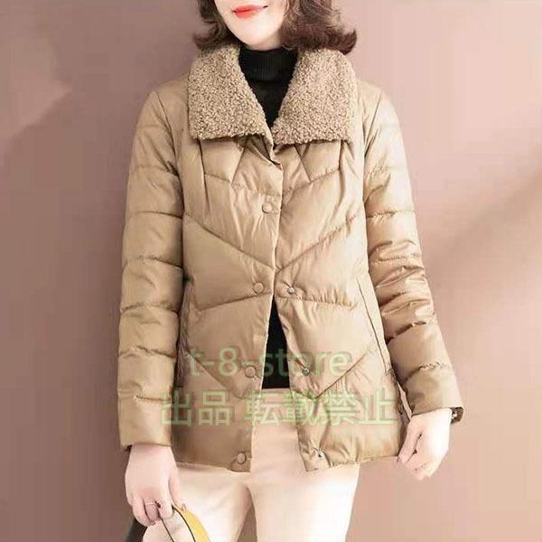 中綿コートレディース 中綿ジャケット フリース ダウンジャケットショート丈 防風 防寒 冬アウター コート株式会社錦 通勤通学 カジュアル オシャレ - 画像 (7)