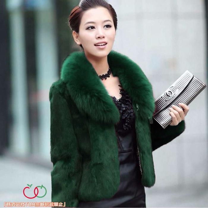 TBHアウター コート ジャケット ファー ファーコート :ボリューム フェイクファー ファージャケ ボアコート 冬 暖かい 防寒 - 画像 (7)