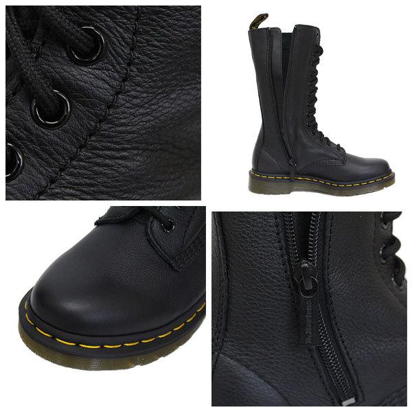 Dr.Martens (ドクターマーチン) WMS 1B99 14EYE レディース ロング レザーブーツ BLACK - 画像 (4)