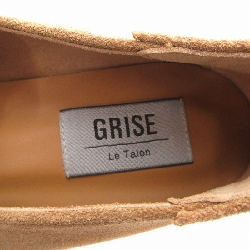 ルタロン Le Talon GRISE レザービットバブーシュ ローファー シューズ スエード 21.5cm 茶 ブラウン /FT レディース - 画像 (5)
