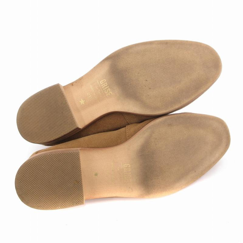 ルタロン Le Talon GRISE レザービットバブーシュ ローファー シューズ スエード 21.5cm 茶 ブラウン /FT レディース - 画像 (6)