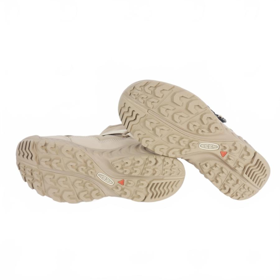 未使用品 ハイク HYKE × キーン KEEN Hoodzerra NXIS WP フッドゼラ ネクシス ウォータープルーフ スニーカー ブーツ US7 24cm ベージュ - 画像 (5)