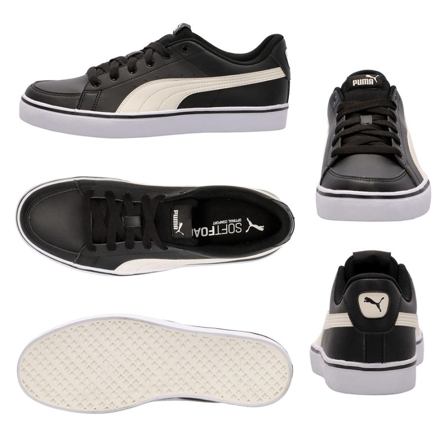 PUMA プーマ スニーカー ホワイト V コート バルク レディース メンズ シンプル 通学 クッション Court Vulc 389907 EB 389908 - 画像 (5)