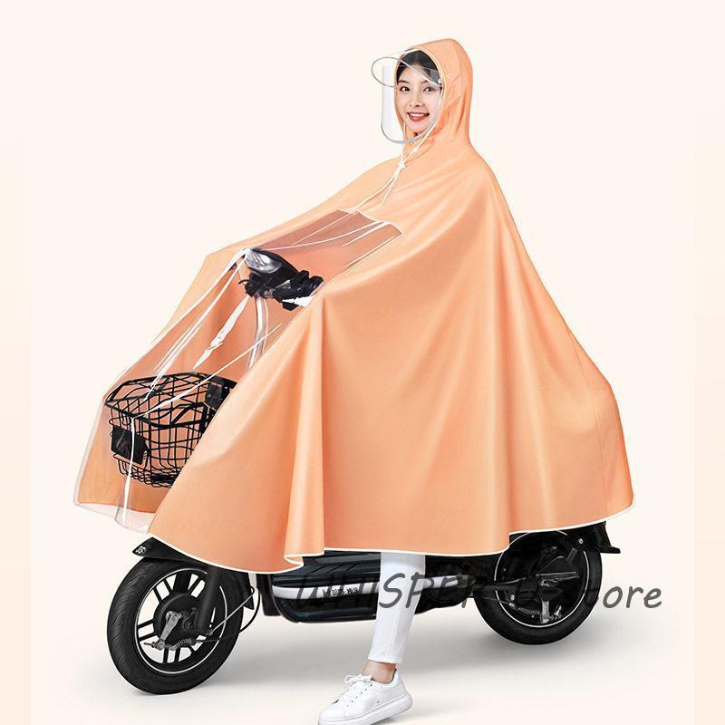 レインコート メンズ レディース 男女兼用 自転車 レインポンチョ カッパ レインウェア レインスーツ 雨具 通勤 通学 大きいサイズ おしゃれ - 画像 (5)