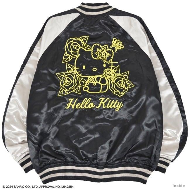 ハローキティ 送料無料 刺繍 リバーシブル スカジャン アウター サンリオ 和風 レディース メンズ M L LL - 画像 (4)