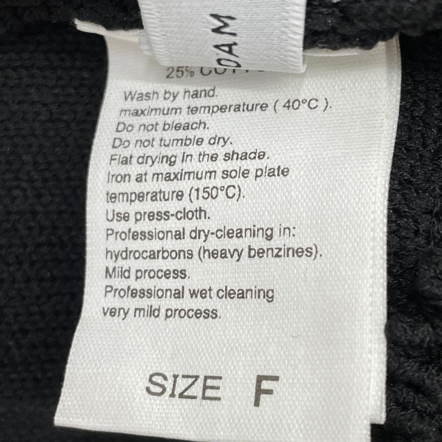 ADAM ET ROPE' Adam et Rope アダムエロペ 24AW ブラック ショートジャカードドライバーズニット ホワイト F ジャケット ポリエステル レディース 中古 - 画像 (4)