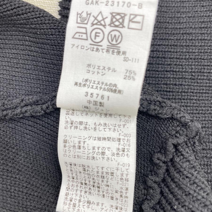 ADAM ET ROPE' Adam et Rope アダムエロペ 24AW ブラック ショートジャカードドライバーズニット ホワイト F ジャケット ポリエステル レディース 中古 - 画像 (6)