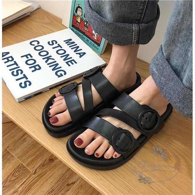 サンダル ビーチサンダル サマーサンダル ブラック 痛くない ストラップサンダル レディース 楽ちん - 画像 (7)