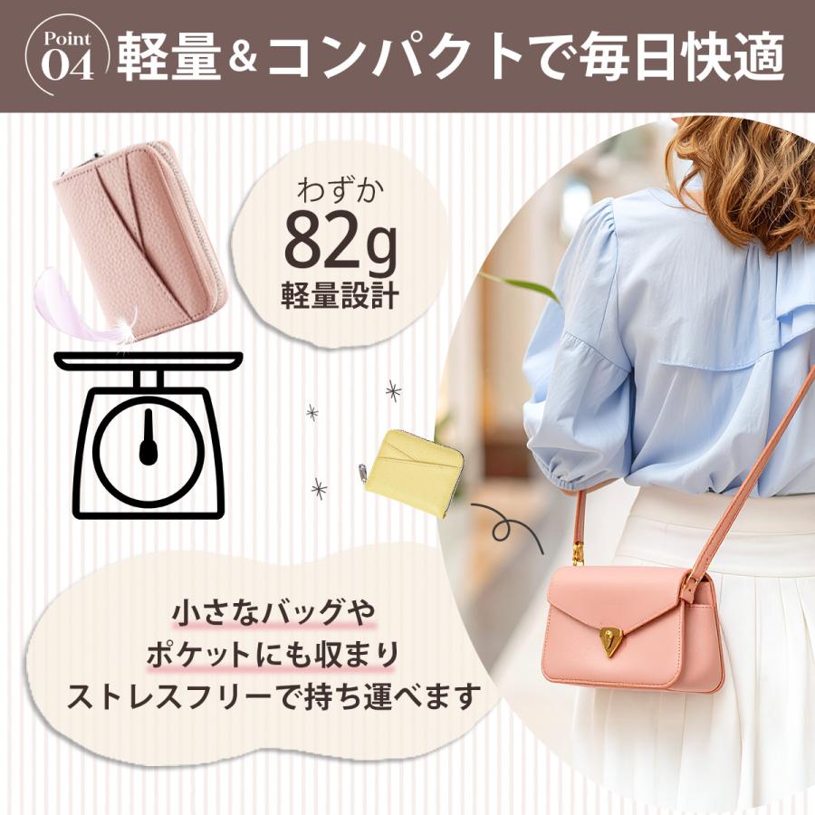 財布 レディース ミニ財布 二つ折り カードケース 小銭入れ コインケース コンパクト お札折らない じゃばら スキミング防止 メンズ - 画像 (6)